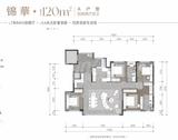 锦城序花园1期 4室2厅2卫 120.00平米