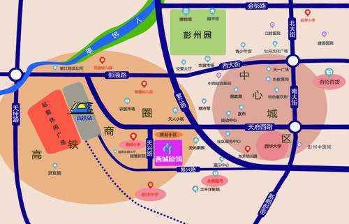 西城原筑1期区位图