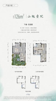 观山樾府1期4室2厅3卫126.00平户型