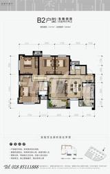 花样年香门第1期 4室2厅2卫 114.77平米