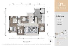 光华宸语府1期4室2厅3卫141.34平户型