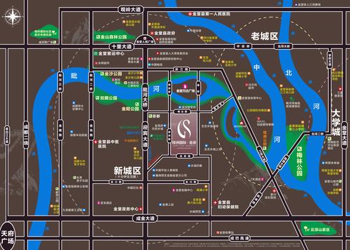 绿洲金座区位图