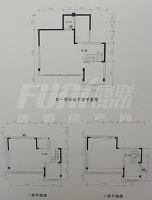 云溪宸居 1期3室2厅1卫184.36平户型