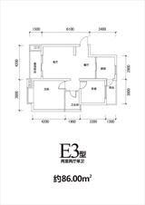 广泽长河郡2期柏林小镇 2室2厅1卫 82.22平米
