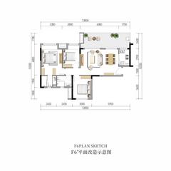 梦享春山可望二期·山舍别院/花落十二院3室1厅2卫96.00平户型