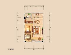 泰康博观2室2厅1卫59.57平户型
