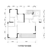 五矿西棠雅园1期 3室2厅2卫 153.84平米