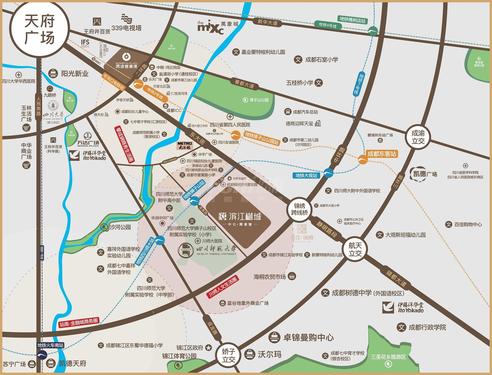 润达丰滨江樾庭1期区位图