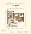 信和御龙山2室2厅1卫83.00平户型