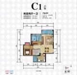 汀兰湾1期 2室2厅1卫 59.19平米