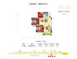 西蜀御景2期 2室2厅1卫 80.10平米