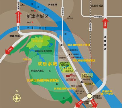 水都新城区位图