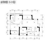 成功悦都 3室2厅2卫 90.56平米