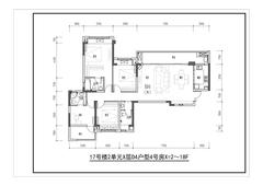 鑫耀美泉悦府2期4室2厅3卫145.00平户型
