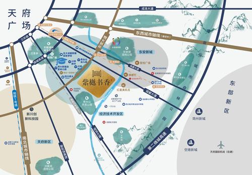 紫樾书香阁1期区位图