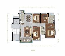 铂悦华庭4室2厅2卫136.00平户型