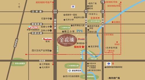戛纳湾金棕榈区位图
