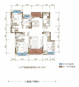 锦城1期 4室2厅2卫 129.13平米