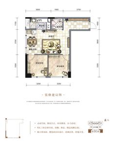 棠湖泊悦城82.15平户型