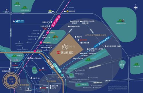 深业泰蓉府1期区位图