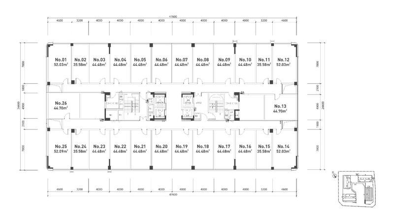 4单元LOFT（标准层）楼层平面图