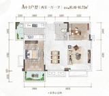 天樾龙门2期 2室1厅1卫 81.49平米