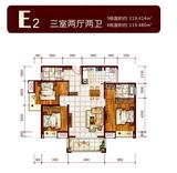 南鼎壹号 3室2厅2卫 119.41平米