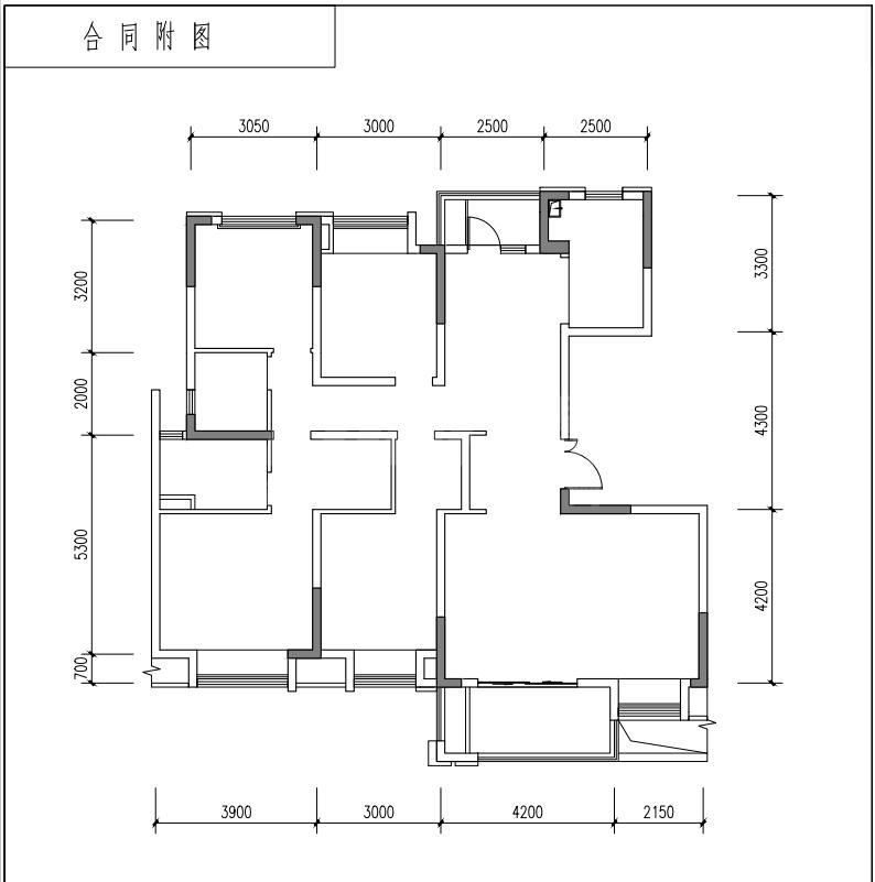 17栋2-9层户型图