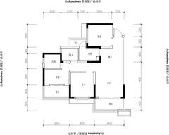 和悦澜庭3室2厅2卫91.00平户型