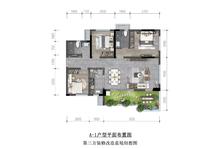 盛世天玺花园1期3室2厅2卫95.00平户型