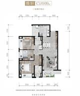 保利云禧花园1期 3室2厅2卫 109.00平米