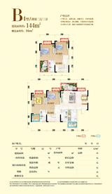丰瑞玺悦城 4室2厅2卫 152.94平米