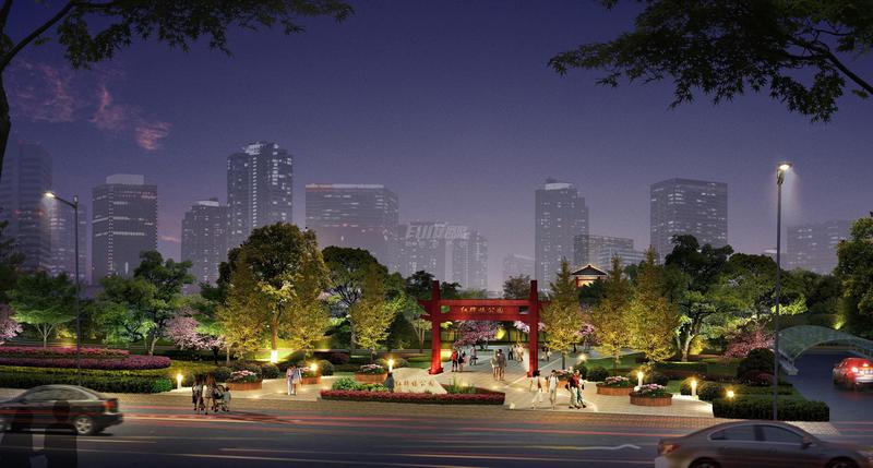 市政公园夜景