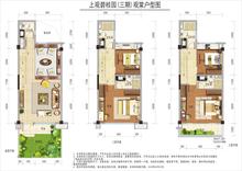 碧桂园上观2期2室4厅3卫159.00平户型