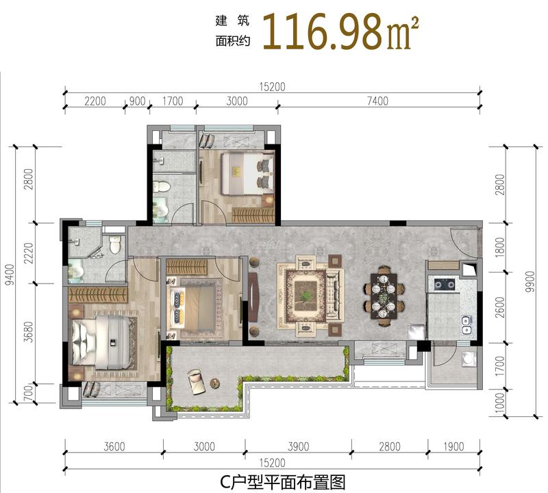 雍锦观澜C户型