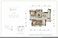 正兴紫瑞里1期3室2厅2卫109.00平户型