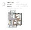 建发∙浅水湾3期3室2厅2卫114.45平户型