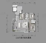 龙湖观辰名邸1期 3室2厅2卫 110.00平米