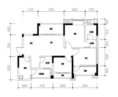 成功悦都3室2厅2卫90.73平户型