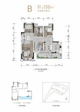 朗诗和风印悦花园1期 4室2厅2卫 138.00平米