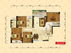 碧美恋城公馆4室2厅2卫89.49平户型