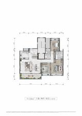 北湖揽樾1期 3室2厅2卫 154.00平米