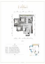 新城悦隽盛世城2期（公园都会） 3室2厅2卫 89.08平米
