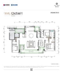 锦宸院月华里1期4室2厅4卫245.00平户型