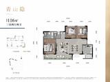 华建锦院1期 3室2厅2卫 116.00平米