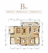 欧城美郡1期 4室2厅2卫 120.49平米