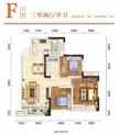 汇智栖岸名居3室2厅1卫79.00平户型