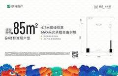 未来著广场1期84.56平户型