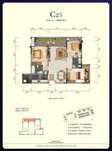 鑫耀美泉悦府1期 3室2厅2卫 112.00平米