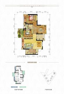 中房优山plus1期3室2厅2卫95.00平户型
